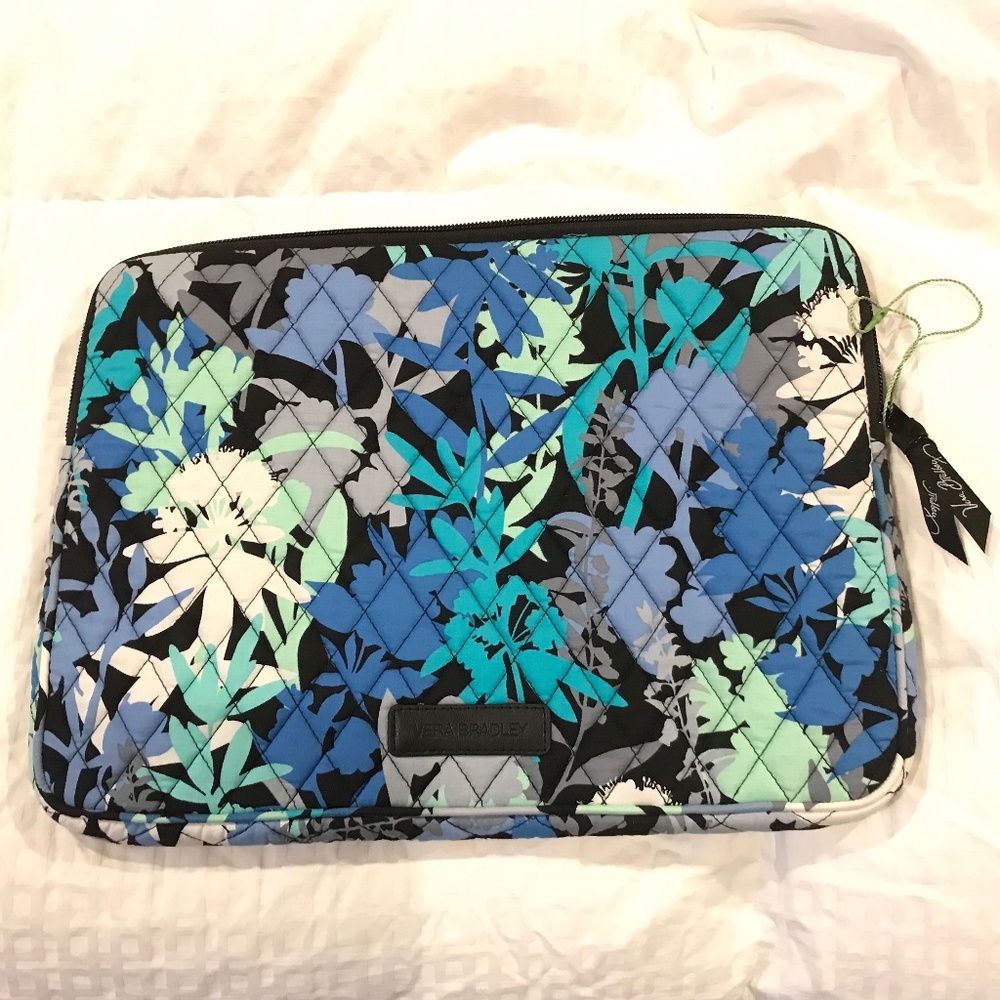 Vera Bradley Laptop Sleeve/Case Blue Floral NWOT